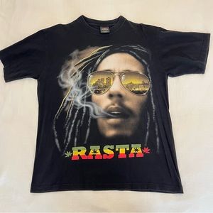 Rare Vintage Men’s L Bob Marley RASTA t shirt